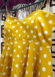 Polka Dot Peplum Top