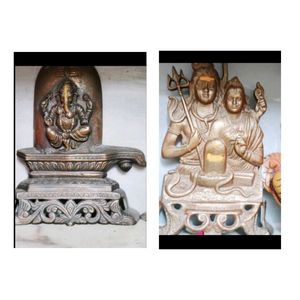 Metal Show Piece Ganpati & ShivParvati Ji🙏