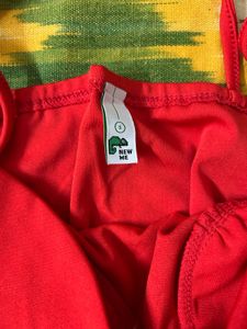 ⋆˚࿔ Bright Red Mini Dress