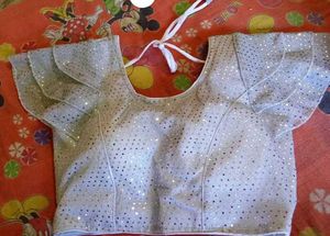 Silver Sequin Blouse