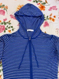 Striped Zip-Up Hoodie