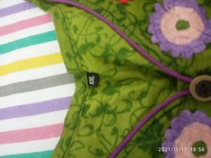 Pure Cotton Embroidered Peplum Top