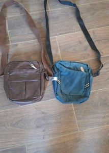 Crossbody Bags - Brown &amp; Blue