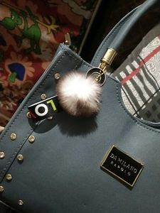 Stylish Blue &#34;DA MILANO&#34; Satchel