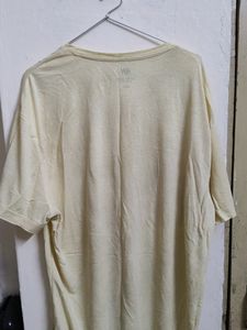 H&amp;M V-neck  Pastel Yellow T-shirt