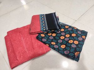 Crepe Synthetic Dress Material Suit