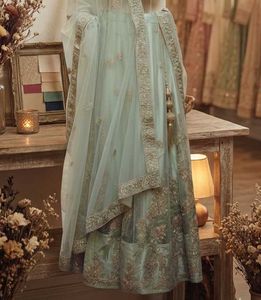 Premium Pastel Green Designer Lehenga Set 💚 |