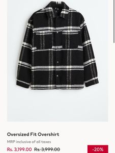H&amp;M Black oversized Jacket