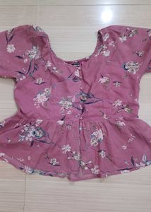 Floral Peplum Top