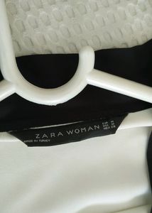 Zara White Button Up Blouse