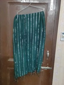 Green Printed Ethnic Kurti salwar dupatta