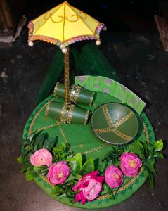 Mehndi Decoration Plate