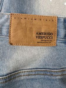 Amerigo Vespucci Camo Patch Baggy Jeans