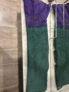 Elegant Green Bandhani Dupatta