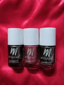 Set Of 3 MyGlamm Nail Paints 💅🏻