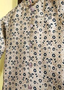 Boys&#39; Floral Print Kurta