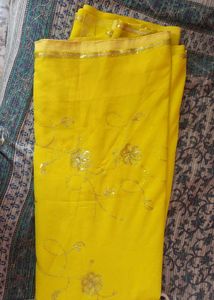 Elegant Embroidered Sari