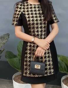 Chic Black & Gold Dress