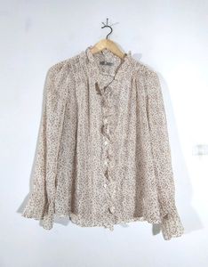 Vintage Ruffle Blouse
