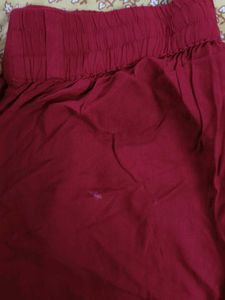 Red palazzo Trousers