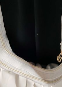 White Structure Hobo Bag