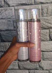 pink suede &amp; Ballet night body mist combo