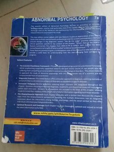 Abnormal Psychology Book