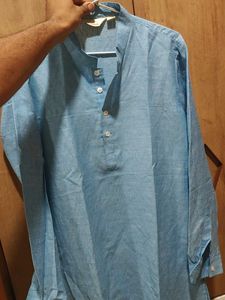 Men&#39;s linen blend kurta