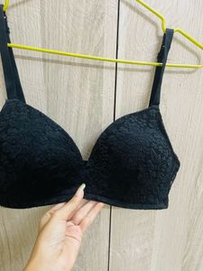 Black Lace Bra
