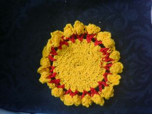 Crochet Sunflower Doily