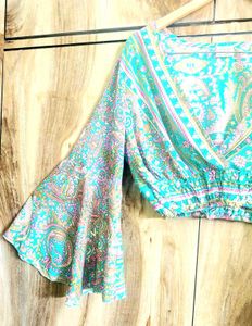 Art Silk Multicolour Top Size-36-38