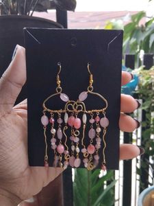 Pink jellyfish Earrings