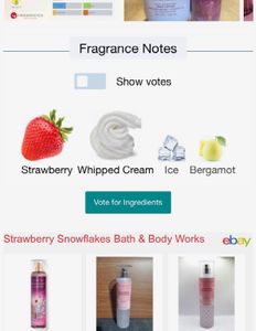 Bbw Strawberry Snowflakes 10ml sample