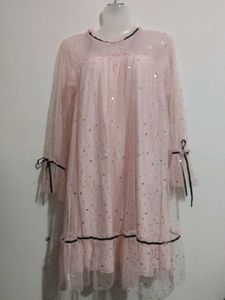 Pink Sparkle Korean  Tulle Dress