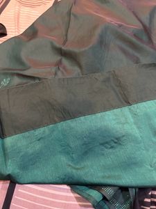 Sea Green Saree With Blouse