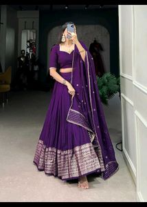 Purple Lehenga Choli Set