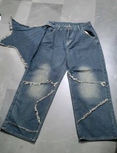Baggy Y2k Vintage Star Straight Wide Leg Jeans