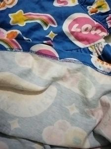 Cute Girl's Graphic Print Dress