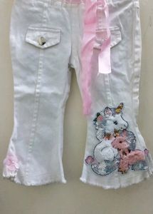 White Jeans For Baby Girl