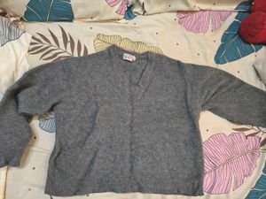 Classic Gray V-Neck Sweater