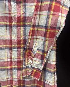 Slim Fit Cotton Check Shirt for Men