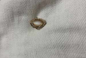 Gold-Plated Artificial Stones Studded Ring