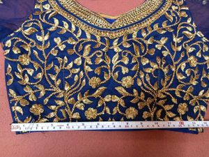 1-TimeUsed NavyBlue Blouse &amp; Dupatta For Lehenga