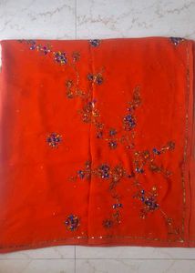 Designer Saree With Heavy Work