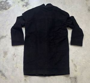 Black Wool Blend Coat