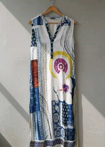 Biba Multicolour Sleeveless Kurta