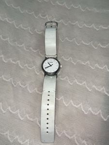 Timex White Leather Watch