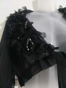Black Embellished Shrug
