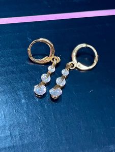 Sparkling Gold-Tone Earring Combo (Set of 3) – Pea