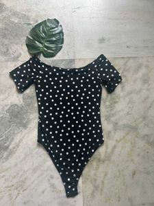 Polka Dot Bodysuit Top